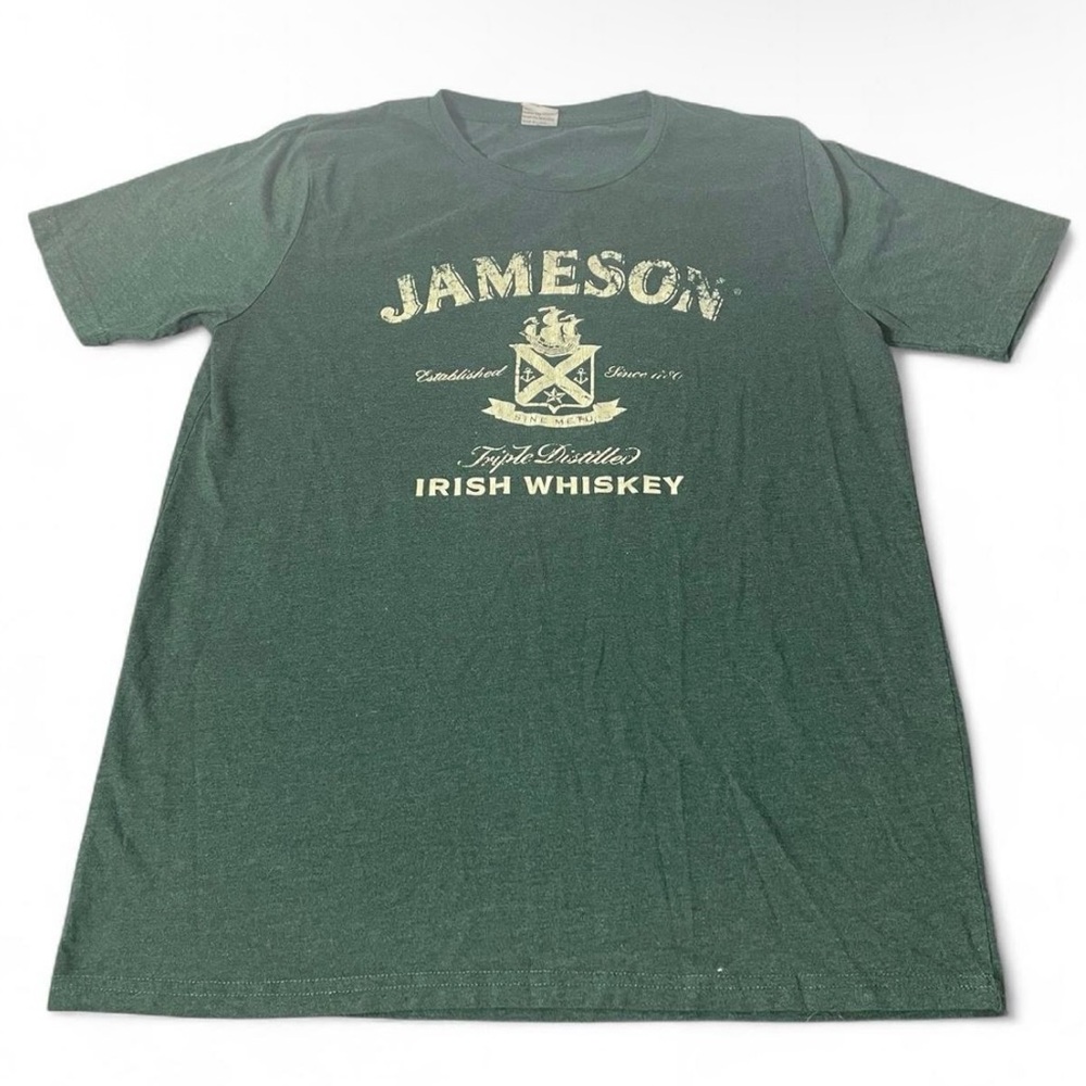 Jameson Irish Whiskey shirt Green Large SINE METU LOGO St Patrick’s Day Size XL